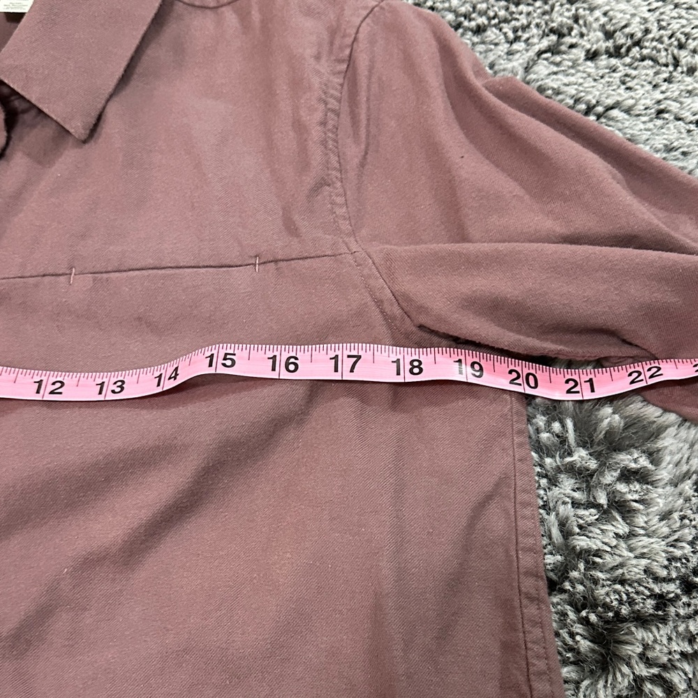Lululemon Athletica Plum Button-Down Flannel Shirt - Picture 8 of 12